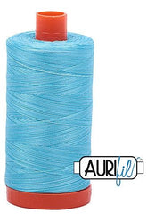 Aurifil Mako 50wt Cotton 1300 m 1422 yd. spool - 4663 Baby Blue Eyes